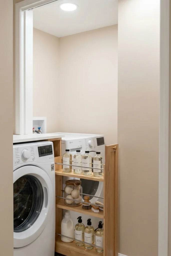 Slim Rolling Storage Carts for Narrow Spaces