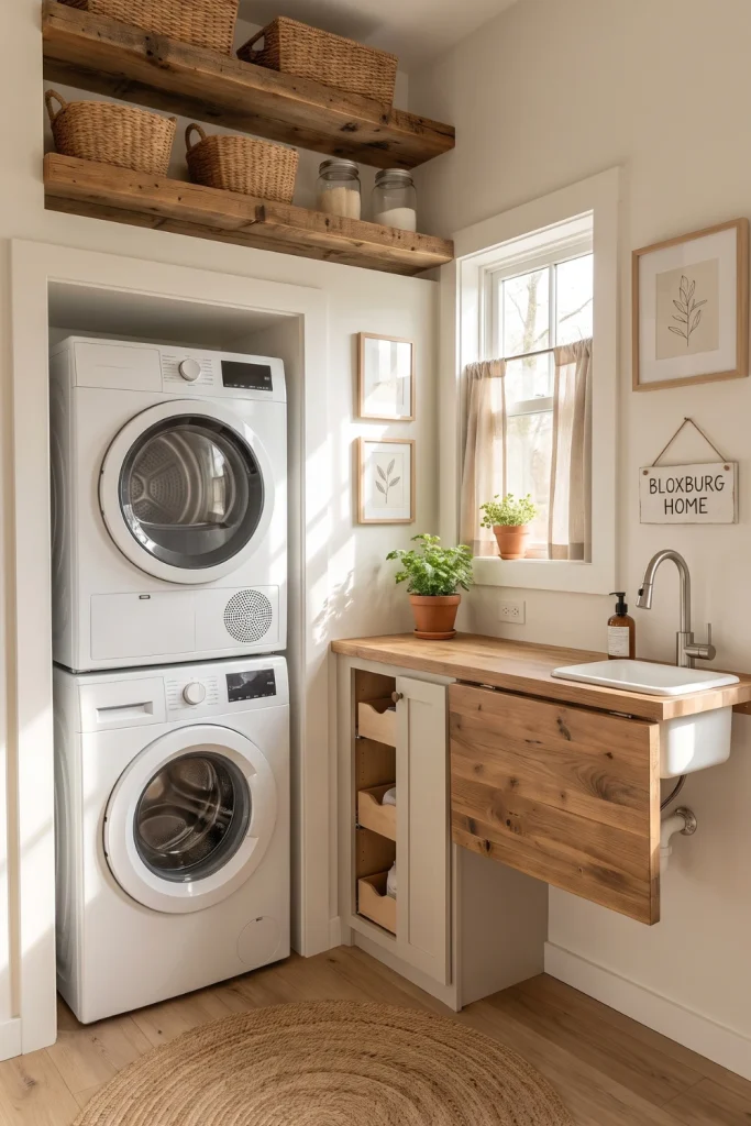 Tiny House Laundry Room Bloxburg With Clever Layout Design