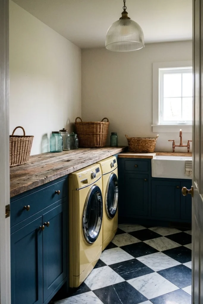 Vintage Aesthetic with Chequered Floors